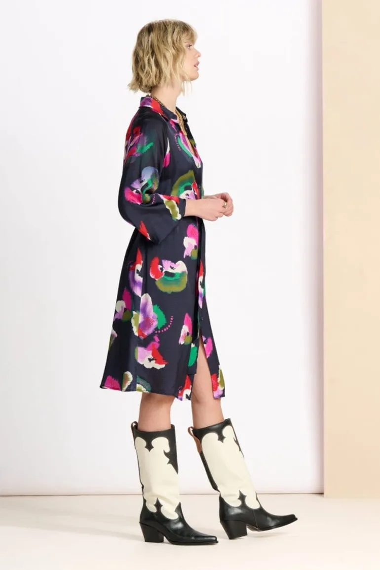 Violets Dress - Blue