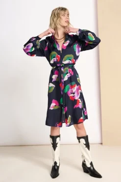 Violets Dress - Blue