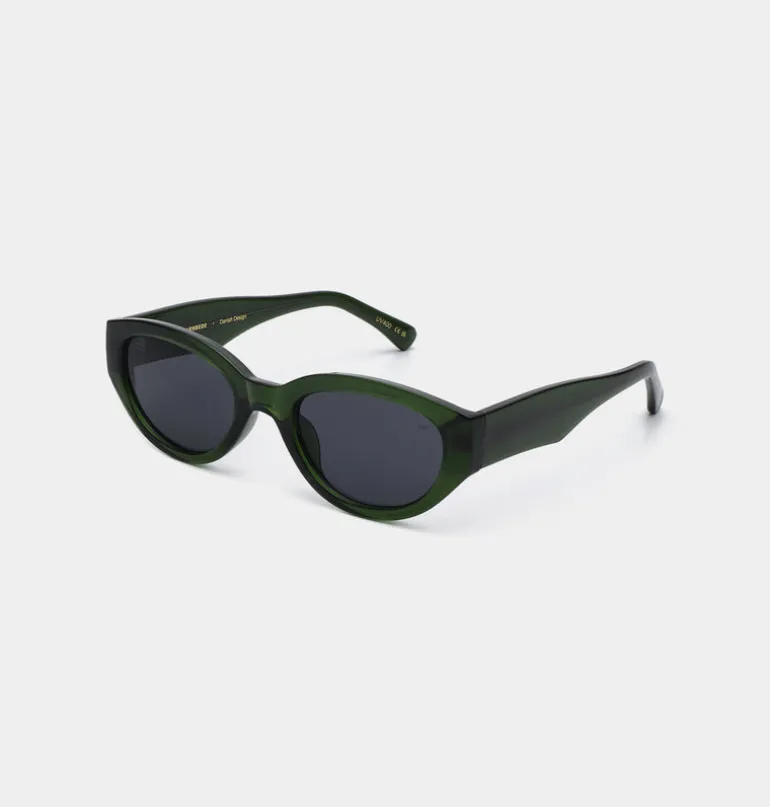 Winnie Sunglasses - Dark Green Transparent