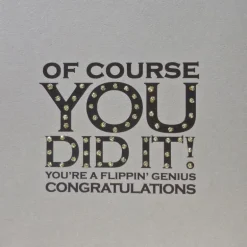 You Did It