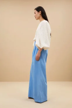 Zasu Lurex Blouse - Off White